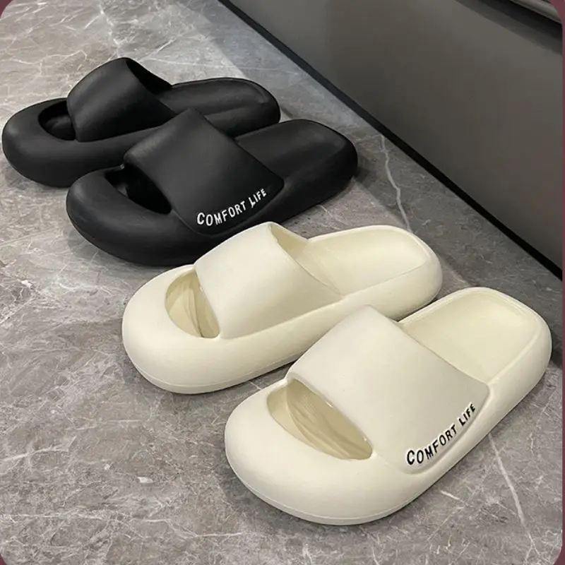 VENTACT New Bath Slippers Unisex Outdoor Shoes Waterproof Women And Men Indoor Heel Wrap Cozy Home Thick Bottom Shoes
