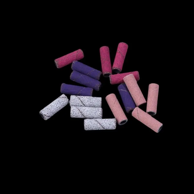 50개 3.1MM 미니 네일 샌딩 밴드 UV 젤 아크릴 폴리쉬 리무버 네일 도구 세트 120/150/180/240 그릿