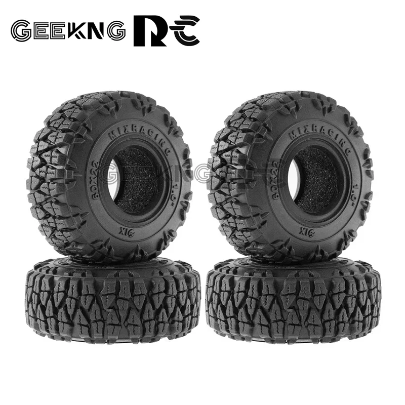 

58 мм 1,0 мягкая резиновая шина для гусеничного автомобиля 1/18 1/24 RC Axial SCX24 Bronco AX24 TRX4M FMS FCX24 Enduro24