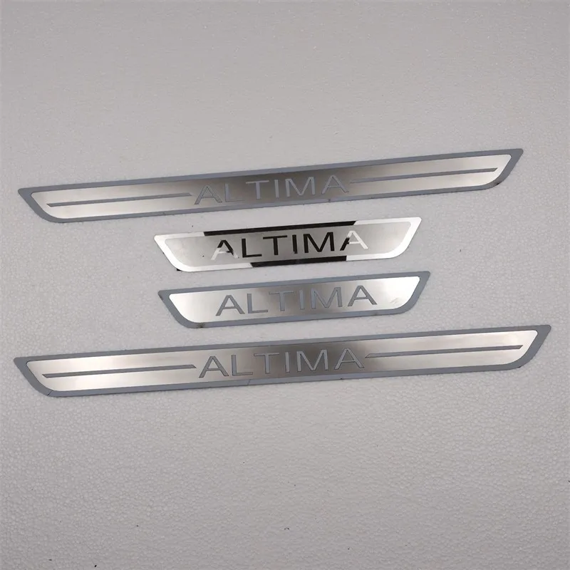 Car Accessories Door Sill Scuff Plate Cover Trim Stainless Steel Threshold Pedal Styling Protect For Nissan Altima 2011--