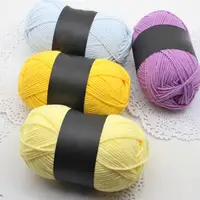50g Knitting Wool Yarn Professional Needlework DIY 4Ply Milk Cotton Crochet Knitted Yarn Dyed Lanas For Crochet Sweater Hat Doll 1