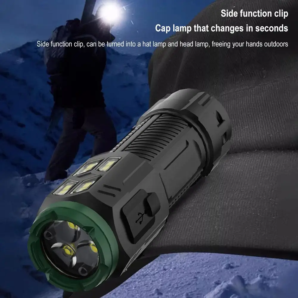 Description Picture 2 of itemOutdoor Car Mounted Magnetic Adsorption Side Lights COB Eye Type-c Light Charging Three Flashlight LED Work O3H9