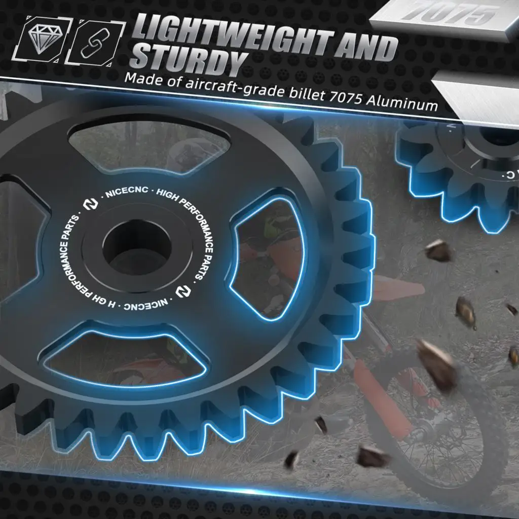 (EU-LAGER) Für KTM EXCF 350 SXF 450 Für Husqvarna FE 250 FE350 2017-2022 Für GasGas ECF 350 2021-2022 Motorölpumpen-Zwischenrad – Detail 3