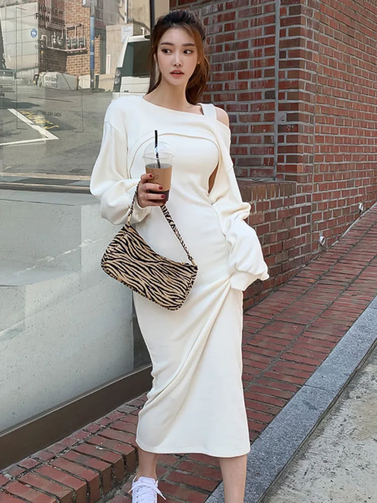 chinese dress ladies Korea Style Loose Linen Maxi Dresses For Women Q3093 FantasyLinen