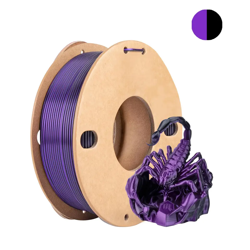 Three Color PLA Silk Filament 250g per Roll Net Weight, Suitable for FDM 3D Printers, 1.75mm Silk PLA 3D Printing Material. image 16