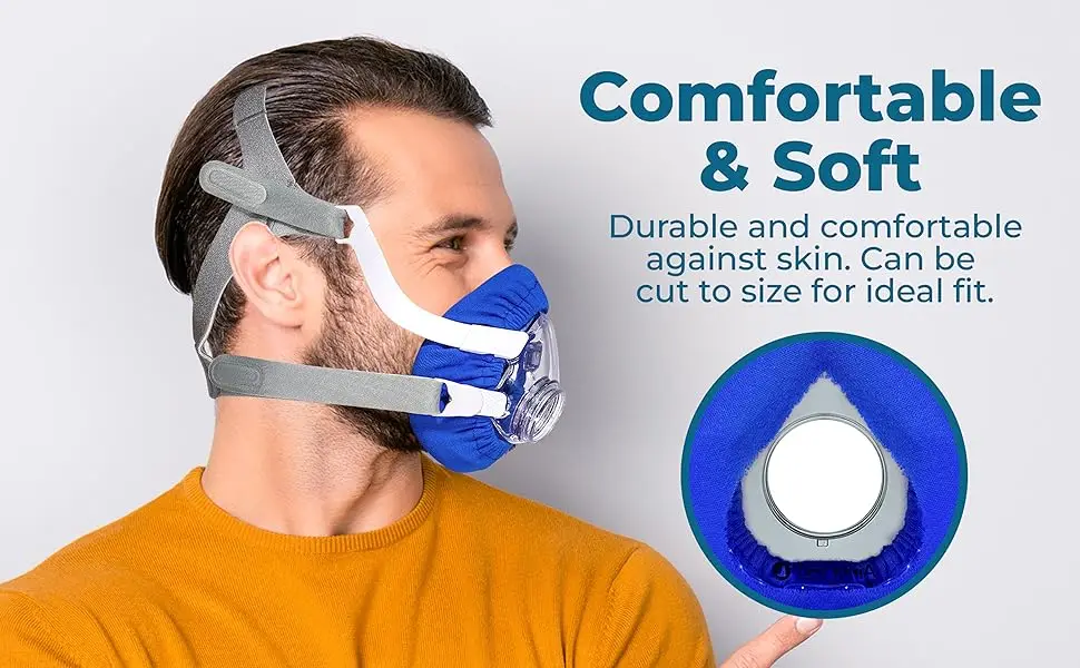 CPAP-Maskeninlagen für Vollgesichtsmasken – passend für ResMed AirFit F20 / AirTouch F20, Philips DreamStation | Reduzieren Sie Rötungen und Luftlecks – Detail 4