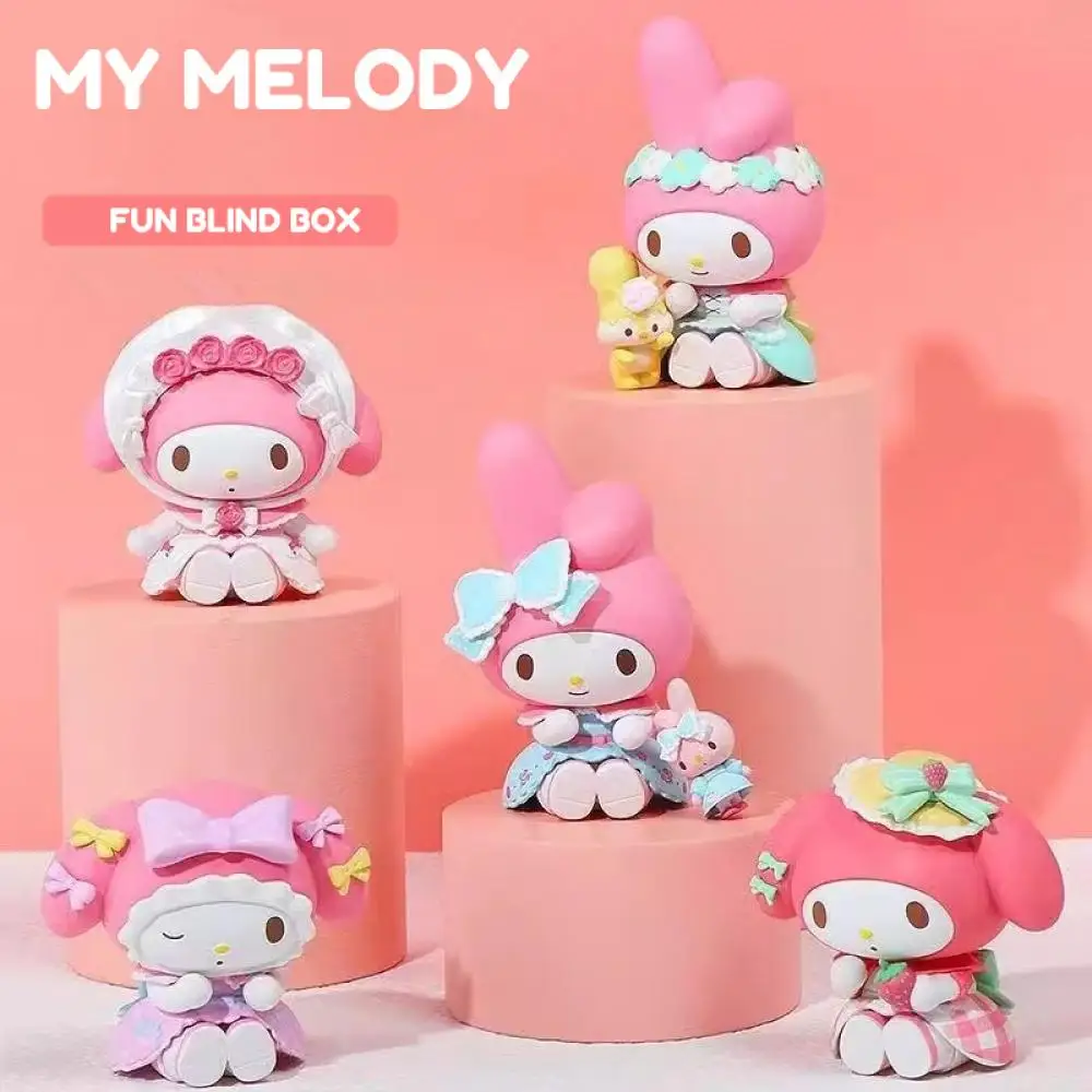 

Genuine Sanrio Anime Figures Kawaii My Melody Forest Tea Party Action Figure Dolls Toys Desktop Ornament Decor Birthday Gift