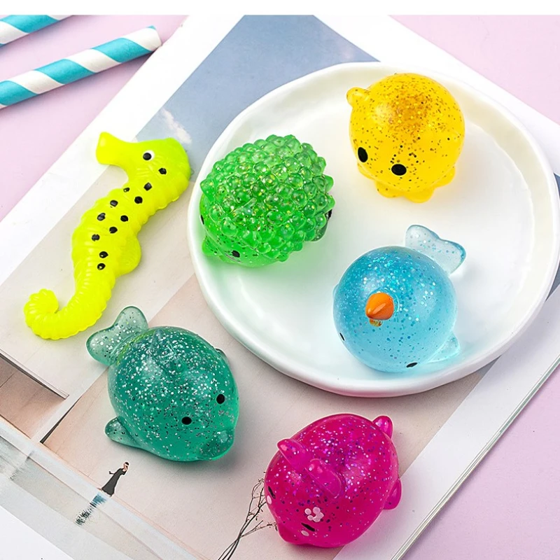 2 Pièces Squishy Hamster – Jouet Anti-Stress En Forme D'Animal – Balle De Décompression Durable Pour Enfants Et Adultes