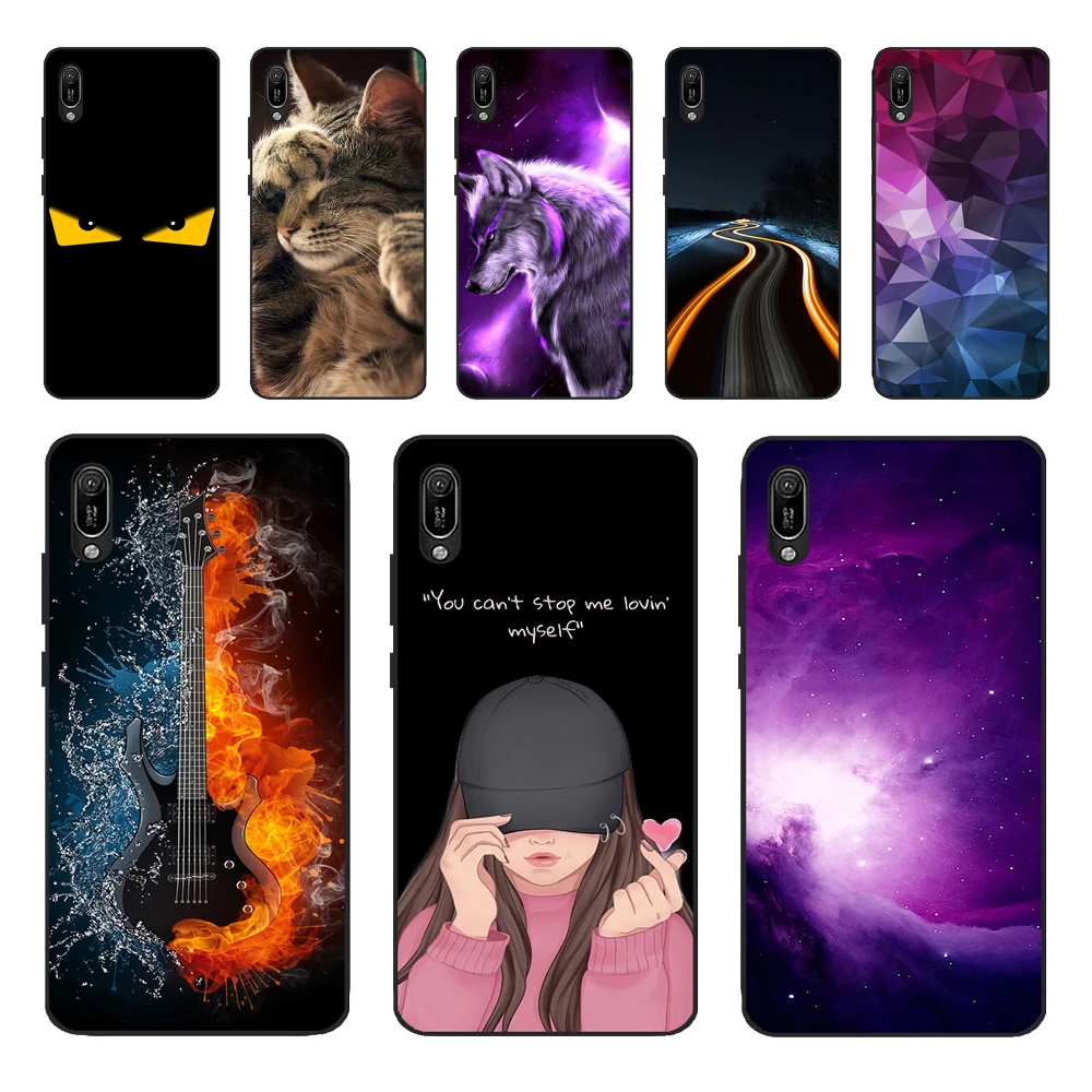 Huawei Y6 Pro 2019 Case Huawei Y6 2019 Silicone Tpu Cover Soft Phone Case For Y6 2019 Mrd-Lx1 Mrd-Lx1F Y 6 Pro Y6Prime Case