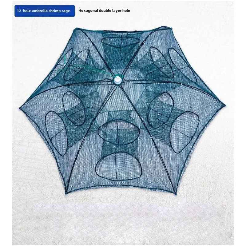 Automatic Fishing Trap Fishing Net Catching Fish Shrimps Crabs Foldable Portable Set