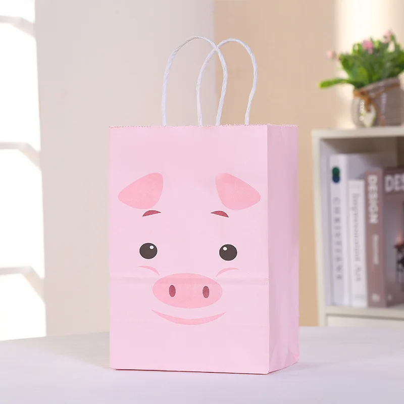 Bolsas De Papel Con Asas Para Niños, Uds De 6 Bolsa De Regalo Para