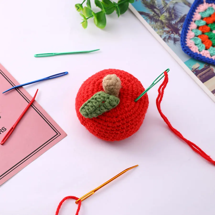 Knitting Needles Knitting Yarn Needle Set Bent Tip Tapestry Needles For Yarn Large Eye Blunt Needles For Hand Sewing Knitting Crochet Weave Tool