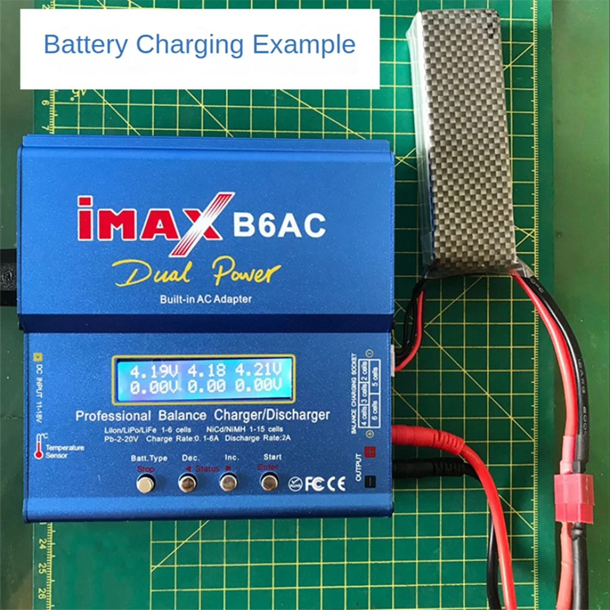 ABAN B6AC 80W 밸런스 충전기 2-6S T-플러그 다기능 지능형 모델 배터리 충전기 EU 플러그