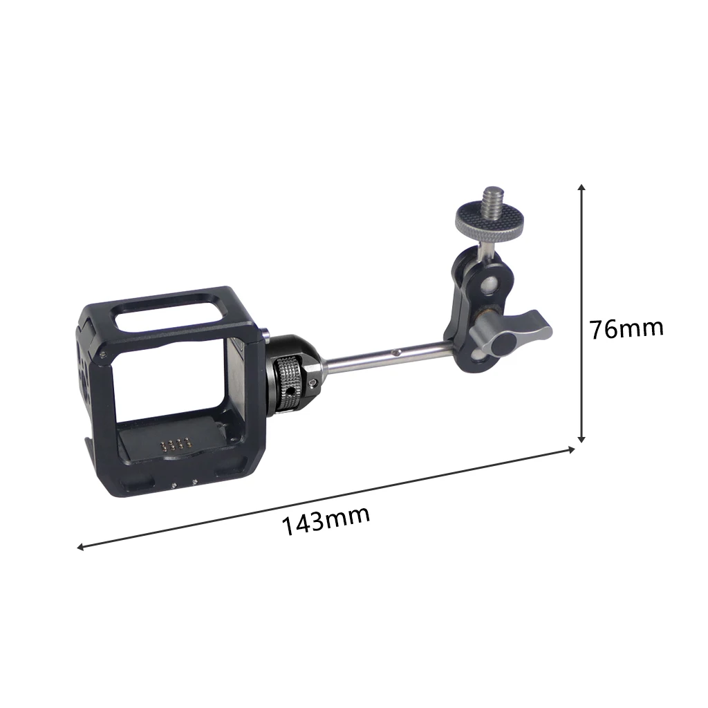 Magnetic Action Camera Cage For Action 2 Dual-screen Full Cage w/ Cold Shoe Mou