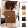 Women Backpack Purse with Adjustable Strap PU Leather Shoulder Bag Solid Color Handbag Casual for Shopping School Commuter 2