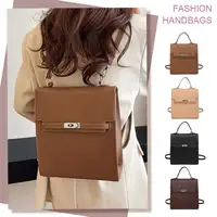 Women Backpack Purse with Adjustable Strap PU Leather Shoulder Bag Solid Color Handbag Casual for Shopping School Commuter 2