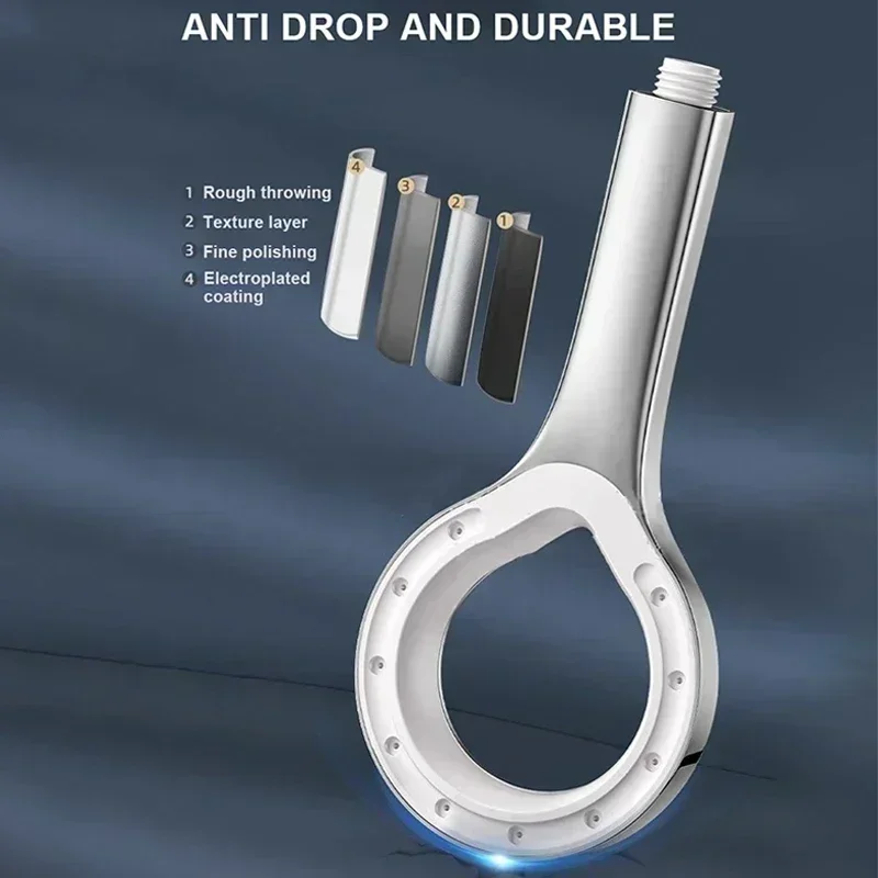 Bathroom Spray Shower Head Pressurized Handheld Shower Big Panel Booster Mixer Bathroom Shower Faucet Accessories Bath Tool 5