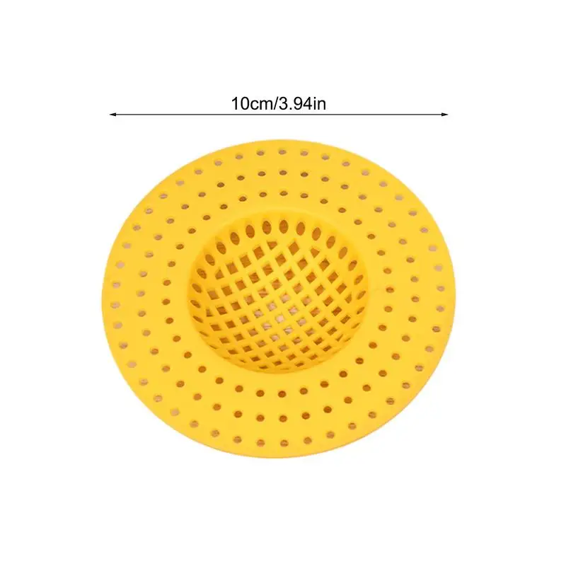 10cm 주방 싱크대 필터 하수구 막힘 방지 음식물 쓰레기 거름망 머리카락 잔여물 제거기 물막이 마개 욕실용품 4개