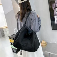 Casual Large Capacity Canvas Shopper Totes High Quality Eco Reusable Grocery Handbag For Women Travel Shoulder Bags Daily Pouch - Image 2