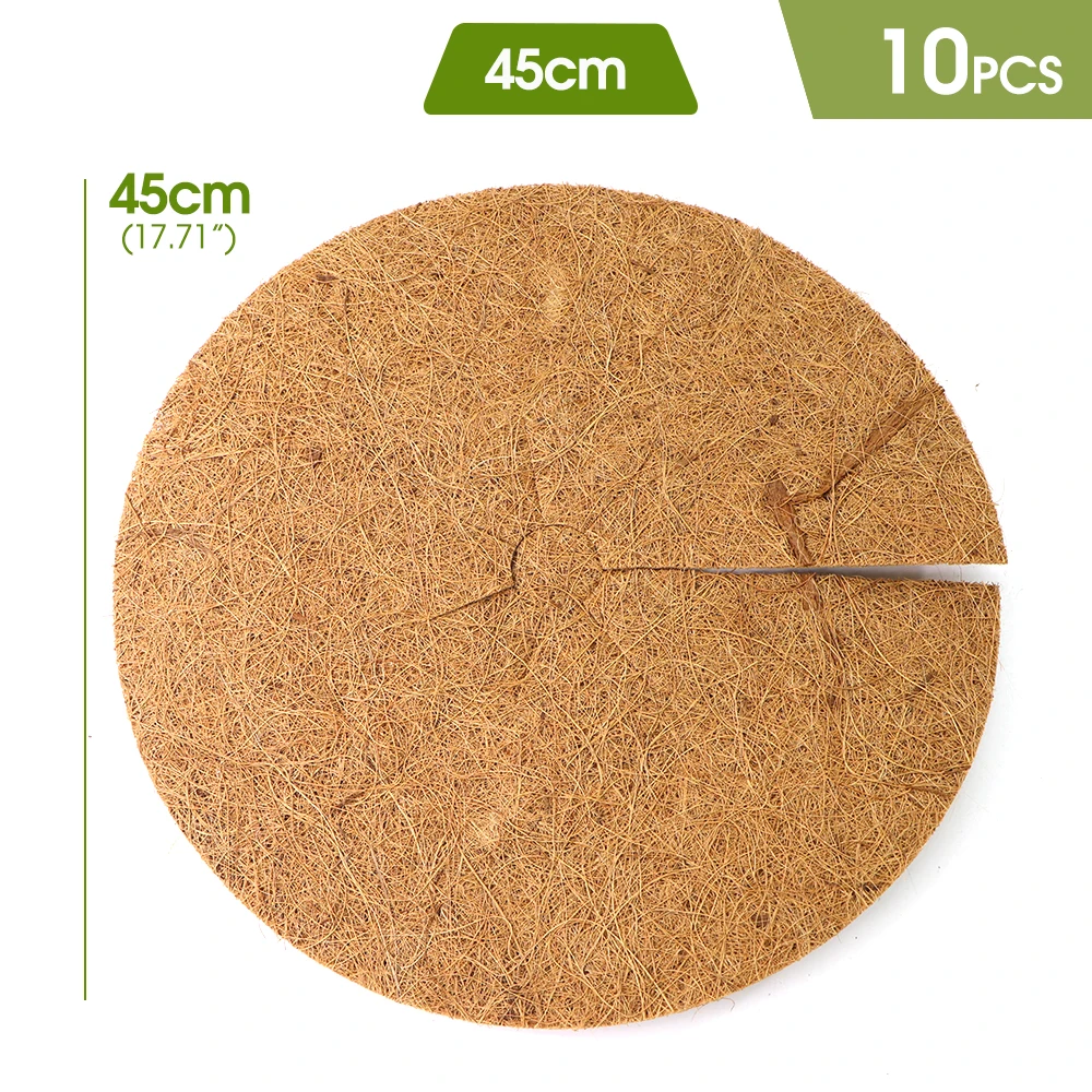 2 Rotoli Stuoia In Fibra Di Cocco 100x40cm + 3 Dischi 40cm – Protezione Invernale Per Piante In Vaso E Tronchi D'Albero
