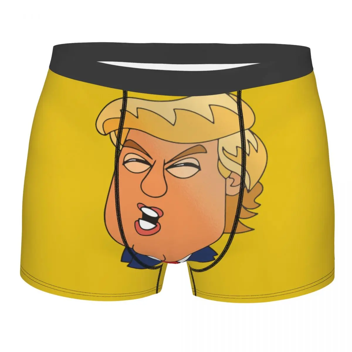 Donald Trump Cartoon Man's Underwear, Highly Breathable printing Top Quality Birthday Gifts impeach the case against donald trump