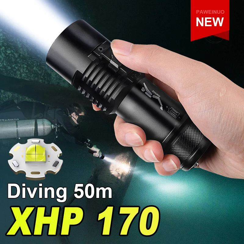 XHP170 IPX8 фонарики для дайвинга