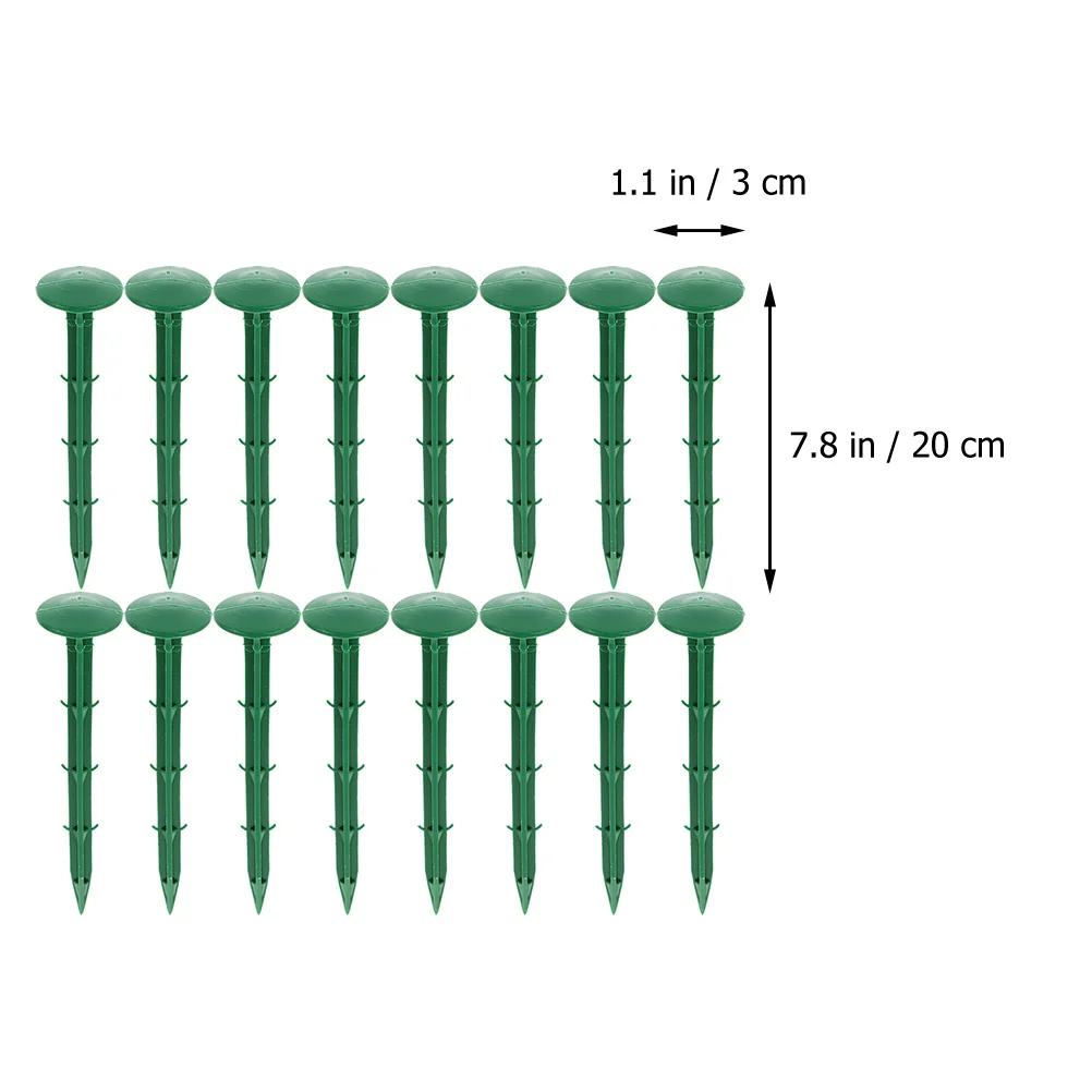 150pcs Ground Stakes Plastic Garden Spikes Landscape Pegs Tent Fixing Tools Camping Stakes Greenhouse Gardening