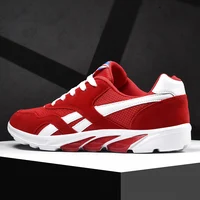 Ultralight Running Shoes for Men Cushioning Breathable Men Sneakers Sport Gym Trainers Red Big Size 39-46 Drop-shipping
