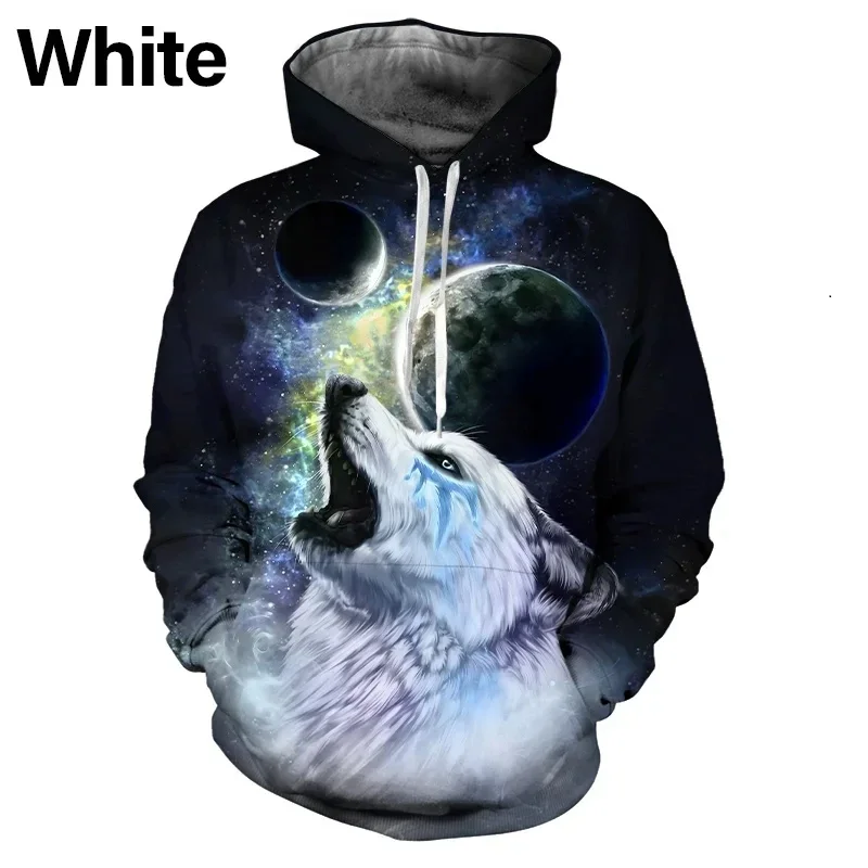 thumbnail image 1 of Sudadera con capucha para hombre nueva de otoño con estampado 3D de lobo y animales, jersey de lobo, moda urbana, sudaderas casuales de gran tamaño para hombre, 1 of 4