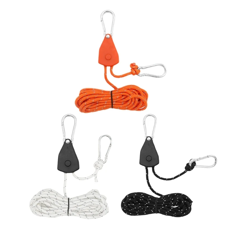 

Pulleys Fixtures Rope Clip Ratchet Hangings Rope Grow Plant Tent Rope Dropship