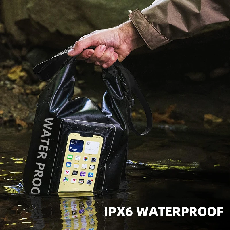 Waterproof PVC Shoulder Bag for Swimming Diving Rafting Outdoor Sports