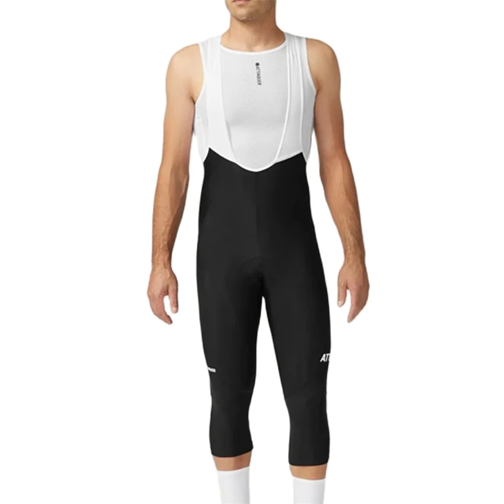 Cycling Tights Men Cycling 3/4 Bib Pants Winter MTB Bib Knickers Cropped Tights Shorts Outdoor Road Culotte Ciclismo Bicycle Gel Pad Pants