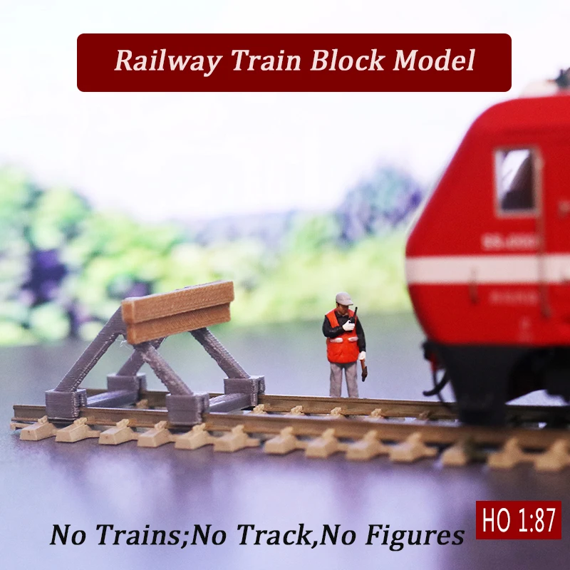 187 Ho Scale Train Railway Buffer Model Railroad Track Accessories Diorama Kits Sand Table