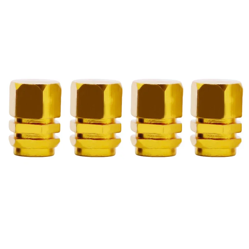 Aluminum Alloy Tire Valve Caps - Waterproof Air Dust Covers (Set of 4)