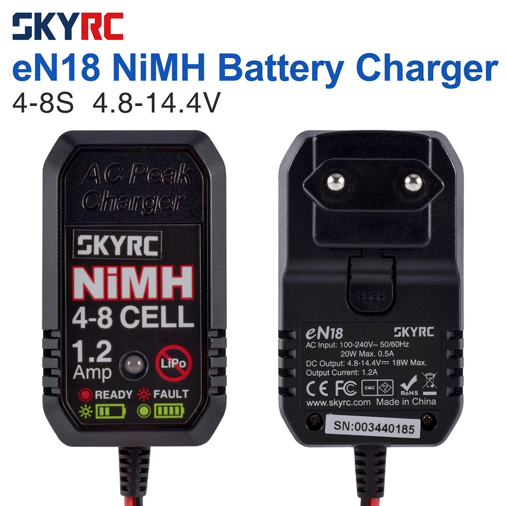 SkyRC eN18 NiMH RC Car Peak Battery Charger 4S 8S 4.8V 14.4V Fast