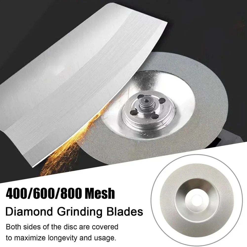 1pc Diamond Grinding Disc Emery Sharpening Wheel 400/600/800 Grit Power Tools Polishing Tools Angle Grinder Accessories cutting disc,grinding disc,abrasive wheel,grinding wheel