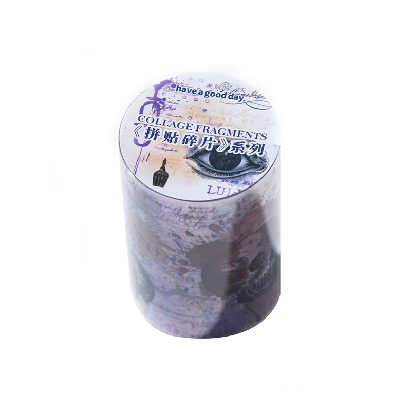 1Roll 2M handbook diy material PET Tape Roll Adhesive collage paper decoration stickers paper Diary Scrapbook cut 60mm*2m 5