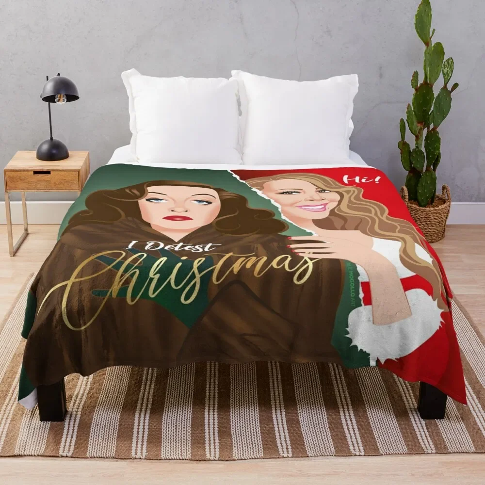 

Detest Christmas Throw Blanket Luxury Thicken Decorative Throw Blankets