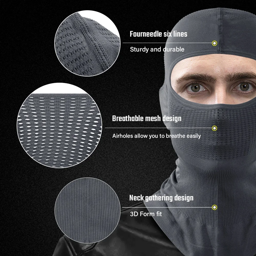 Disposable Face Mask Balaclava Hat Full Face Mask Breathable Sun Protection Elastic Face Cover For Sports Hiking Camping Ski Outdoor Head Scarf Men