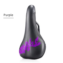 Ergonomic Shockproof Cycling Saddle with PU Leather Surface (DJ saddle purple)