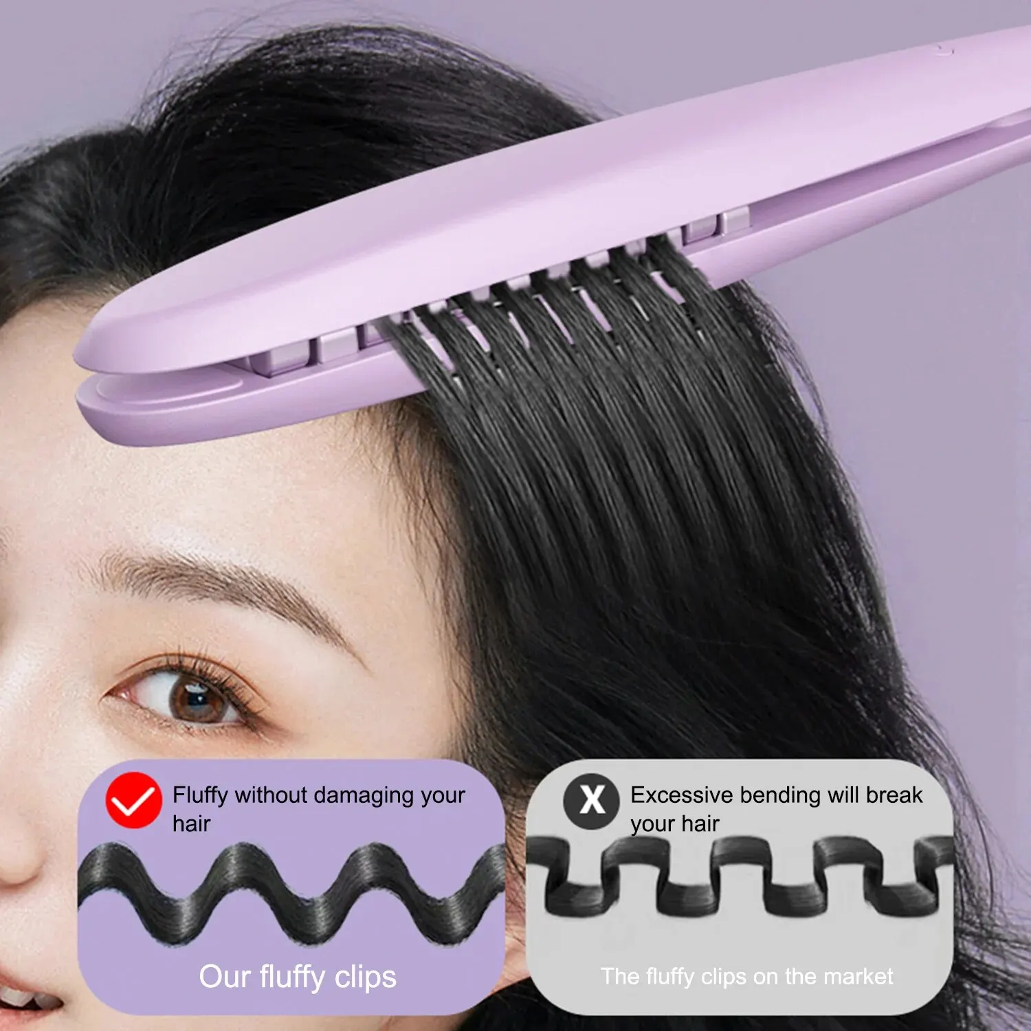 Hair Straightener Curling Stick Mini Curling Wand Flat Iron Hair Straightener Fast Warming Intelligent Power Off Ceramic Flat Iron for Hair Styling