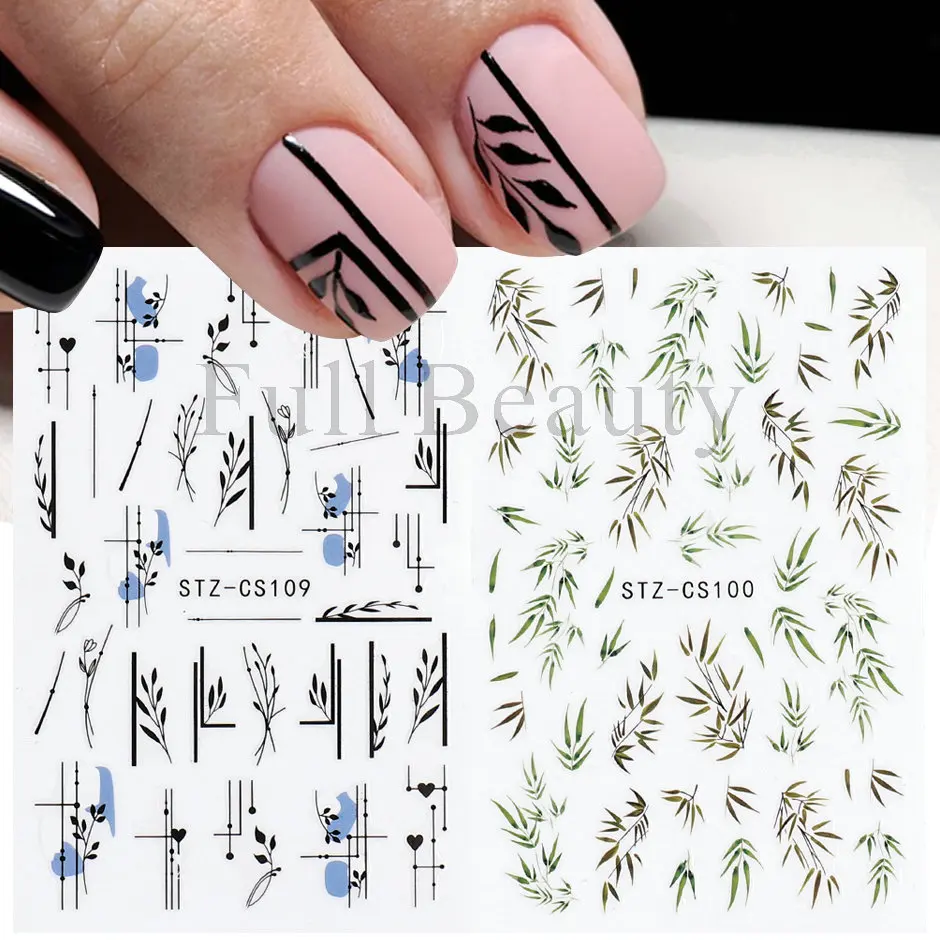 12pcs Watercolor Flowers Charms Nail Stickers Set Blue Floral Leaf Water  Sliders for Nails DIY Manicure Tattoo CHBN2053-2064 - AliExpress