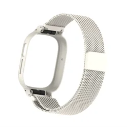 2 - in - 1 Metal Watch Case & Milanese Strap Set with Magnetic Wristband - Watch4 (Starlight)