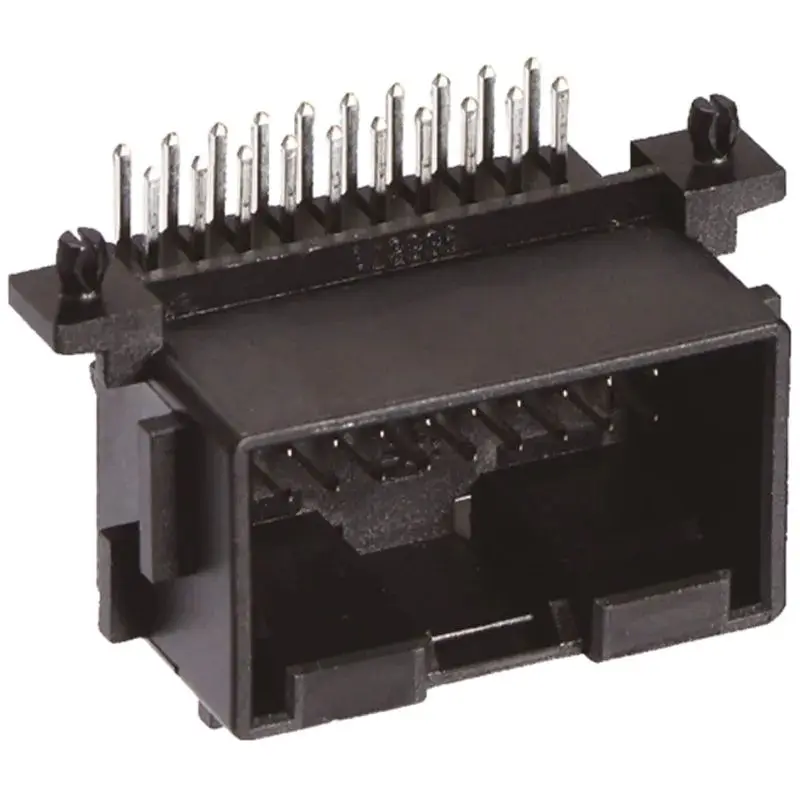Suporte Curvado Preto do Pin Conector Masculino do Alojamento 20 Pin 9668711 Peças