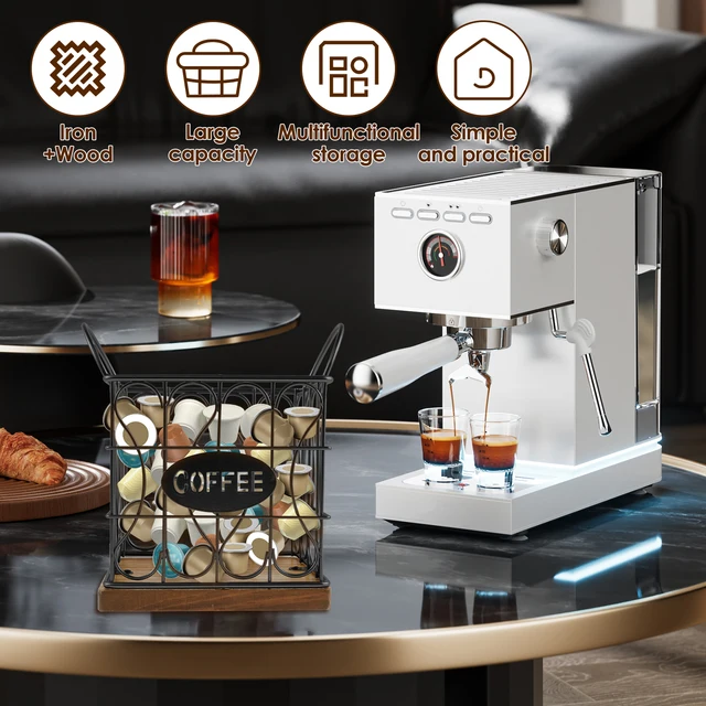 Porta Capsule Caffè A Forma Di Tazza - Cestino Decorativo Per Cucina Con Maniglia - Foto 6