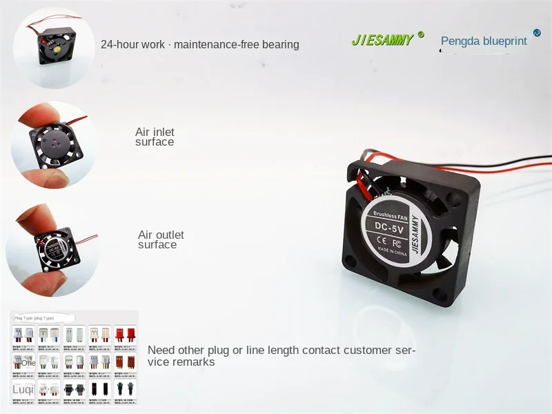 

Новый бренд JIESAMMY Micro 2006 2 см 9200 об/мин 5 в а бесшумный 20*20*6 мм охлаждающий вентилятор 20*20*6 мм
