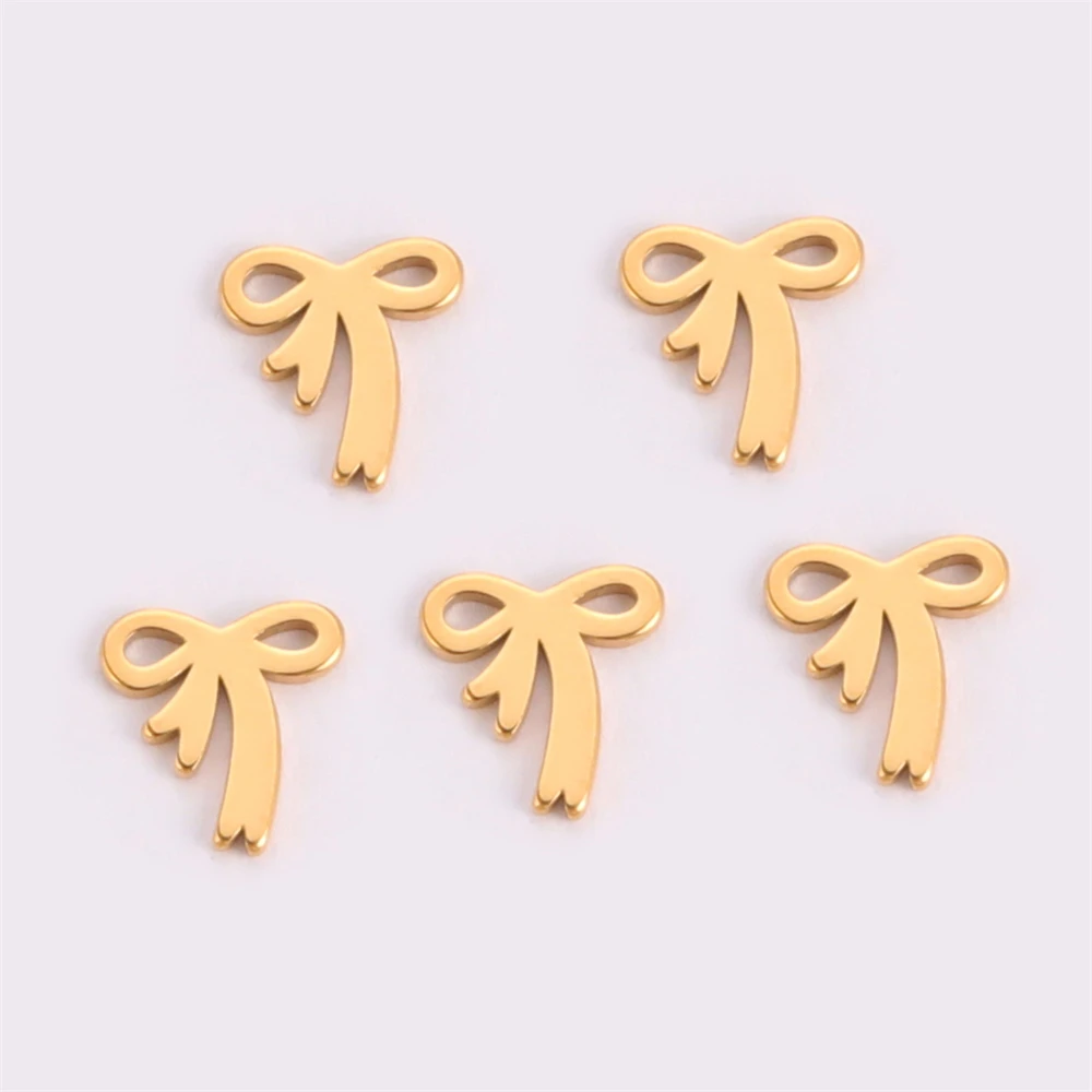 10 teile/los Großhandel Edelstahl DIY Halskette Ohrringe Charms Für Schmuck Machen Tier Baum Krone Winzige Anhänger Zubehör – Detail 14
