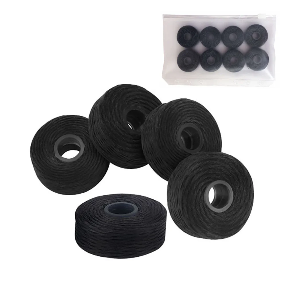 

50M Bamboo Charcoal Floss Biodegradable Spool Wire Toothpick Flosser Dental Floss Replacement Core Mint Flavor (Black)