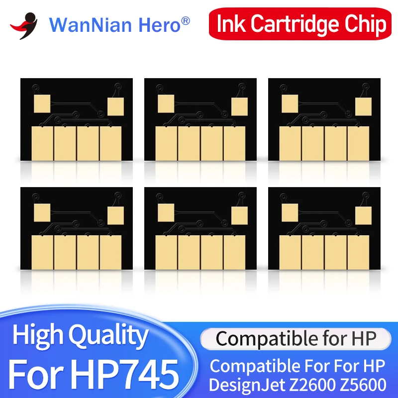 745 745XL 300ML Ink Cartridge Chip For HP745 745XL Ink Cartridge Chip For HP DesignJet Z2600 Z5600 HP 745 Inkjet Plotters chips