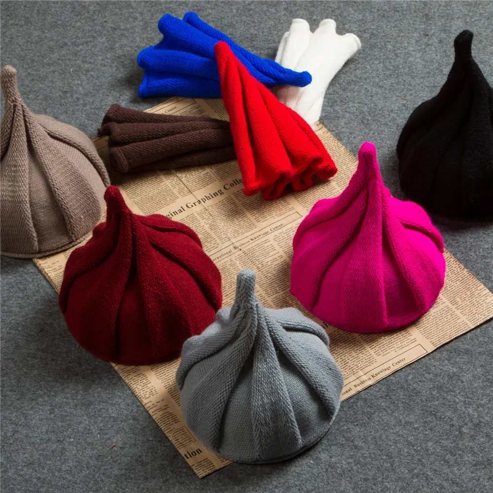 Autumn and Winter Twisted Flower Pullover Hat Sports Street Style Hip-hop Casual Loose Women's Cotton Cap